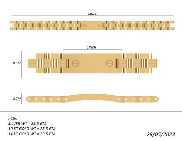 Yellow and white Custom Bracelet